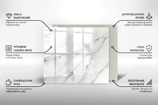 Skleněná krájecí deska Elegantní textura mramoru