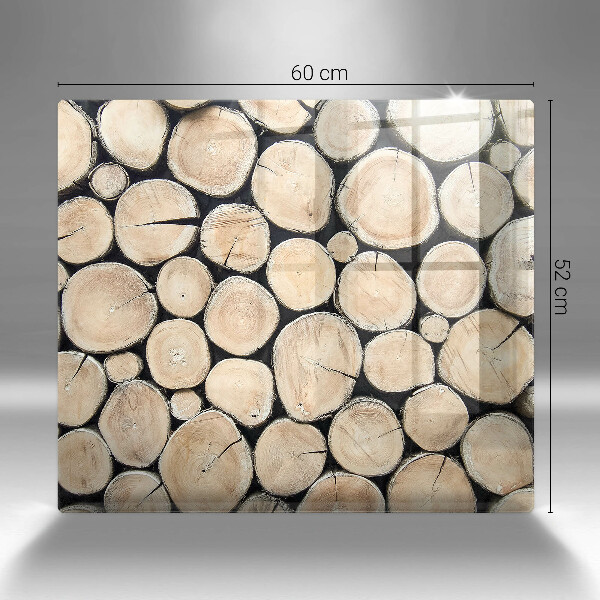 Skleněná krájecí deska Dřevěné kmeny stromů