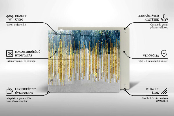 Krájecí prkénko skleněné Designérská abstrakce