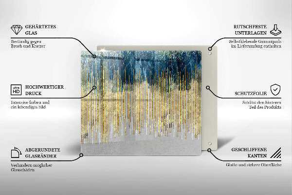 Krájecí prkénko skleněné Designérská abstrakce