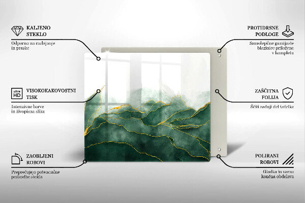 Krájecí prkénko skleněné Abstraktní příroda