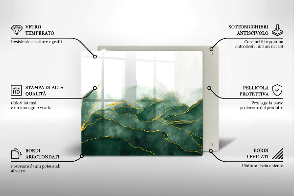 Krájecí prkénko skleněné Abstraktní příroda