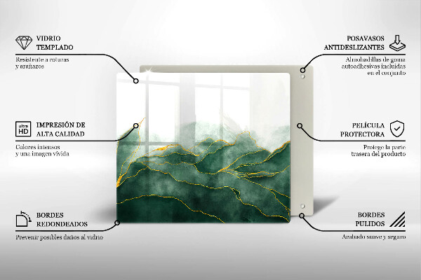 Krájecí prkénko skleněné Abstraktní příroda