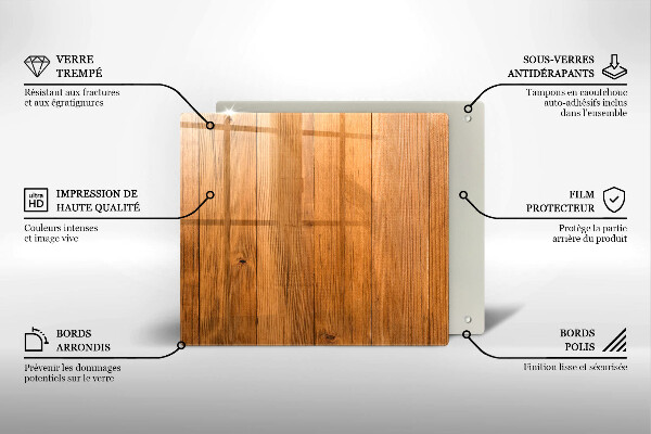 Krájecí prkénko skleněné Dřevěná prkna