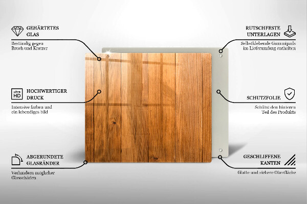 Krájecí prkénko skleněné Dřevěná prkna