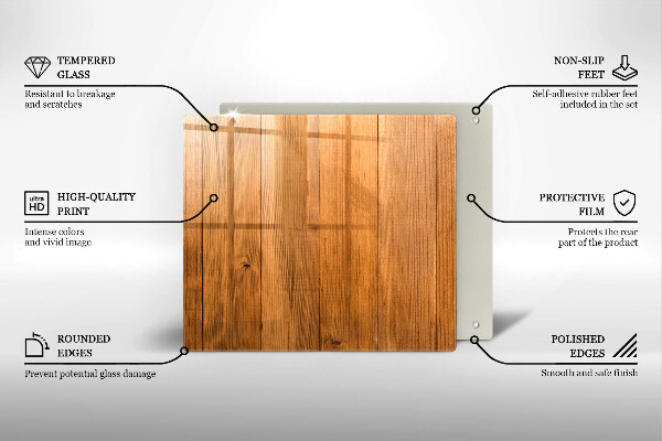 Krájecí prkénko skleněné Dřevěná prkna