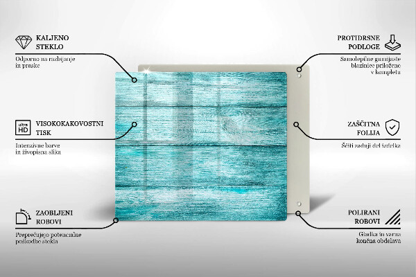 Krájecí prkénko skleněné Vintage dřevěné desky