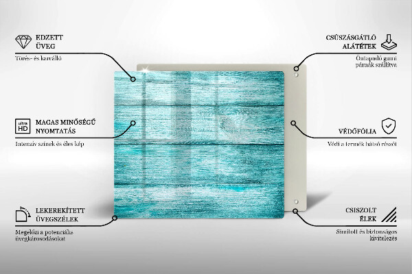 Krájecí prkénko skleněné Vintage dřevěné desky