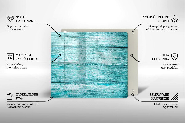 Krájecí prkénko skleněné Vintage dřevěné desky