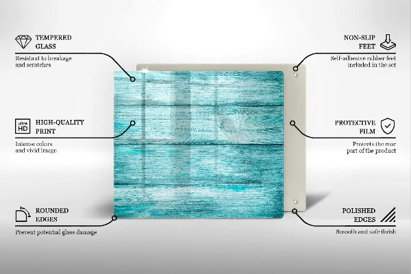 Krájecí prkénko skleněné Vintage dřevěné desky