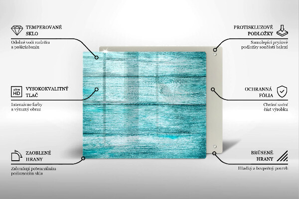 Krájecí prkénko skleněné Vintage dřevěné desky