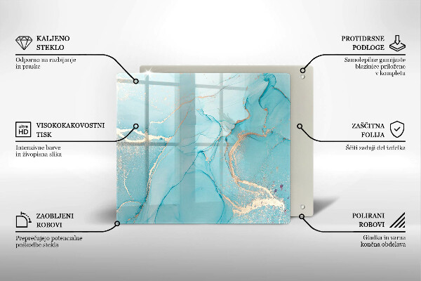 Krájecí prkénko skleněné Kamenná abstrakce