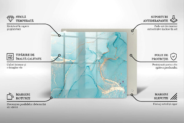 Krájecí prkénko skleněné Kamenná abstrakce