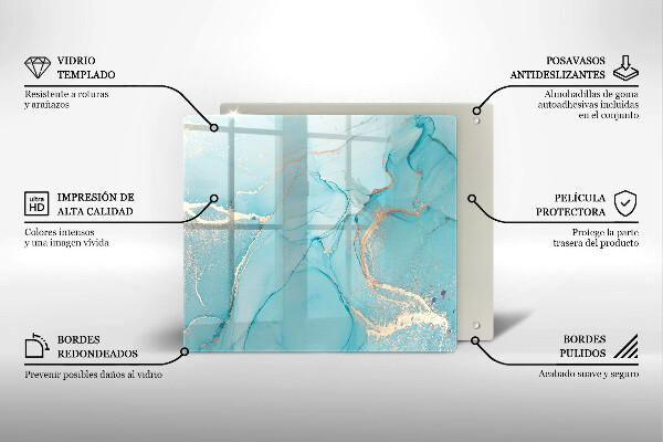 Krájecí prkénko skleněné Kamenná abstrakce