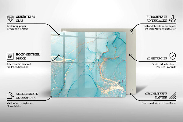 Krájecí prkénko skleněné Kamenná abstrakce