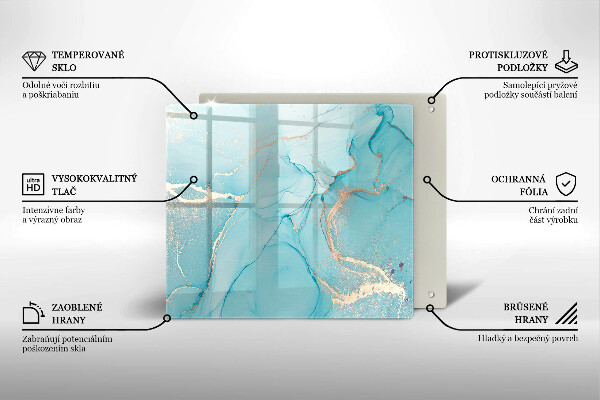 Krájecí prkénko skleněné Kamenná abstrakce