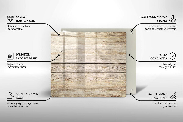 Krájecí prkénko skleněné Dřevěná prkna