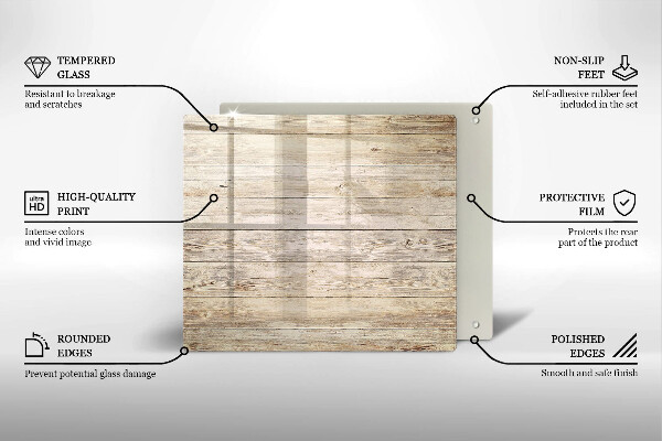 Krájecí prkénko skleněné Dřevěná prkna