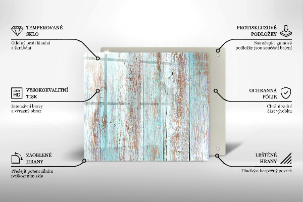 Skleněná krájecí deska Staré vintage desky