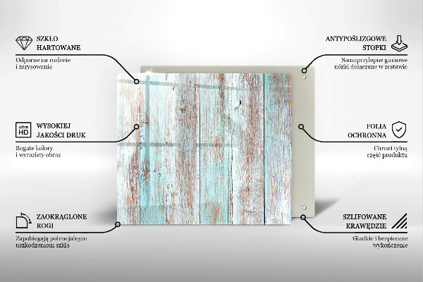 Skleněná krájecí deska Staré vintage desky