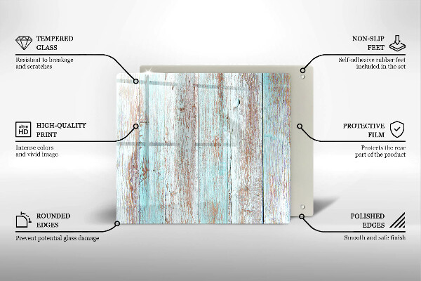 Skleněná krájecí deska Staré vintage desky