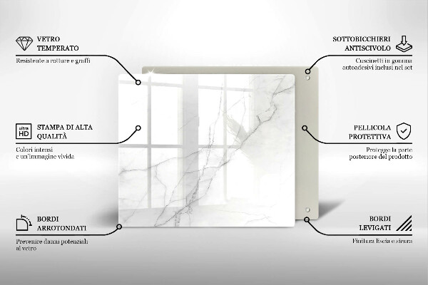 Krájecí prkénko skleněné Mramorové kamenné pozadí