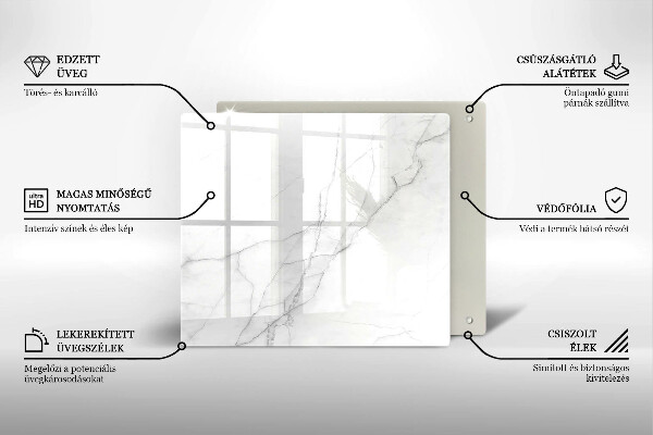 Krájecí prkénko skleněné Mramorové kamenné pozadí