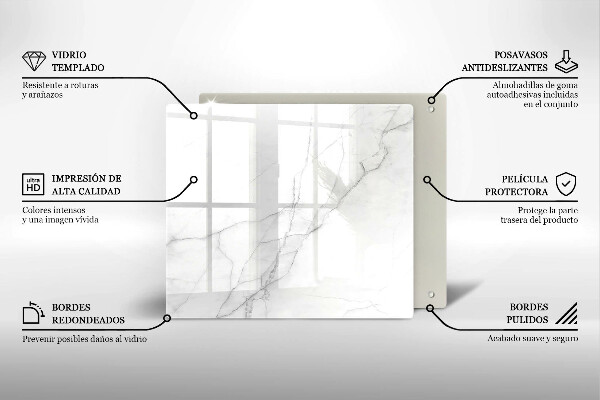 Krájecí prkénko skleněné Mramorové kamenné pozadí