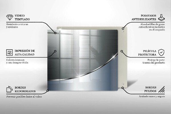 Skleněná krájecí deska Kovový abstrakce vzor