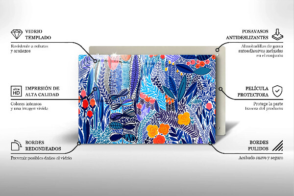 Krájecí prkénko skleněné Malovaná louka