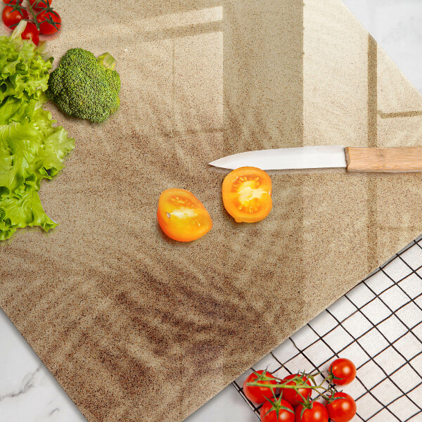 Krájecí prkénko skleněné Pláž písek dovolená