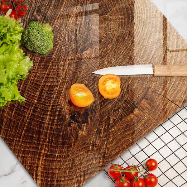 Skleněná deska do kuchyně Dřevěná konstrukce