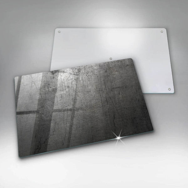 Skleněná deska do kuchyně Kovová textura