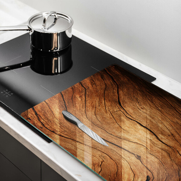 Krájecí prkénko skleněné Textura dřevěné desky