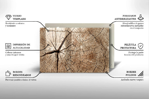 Krájecí prkénko skleněné Průřez stromem