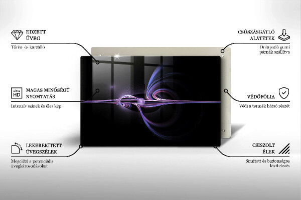 Skleněná deska do kuchyně Moderní abstrakce