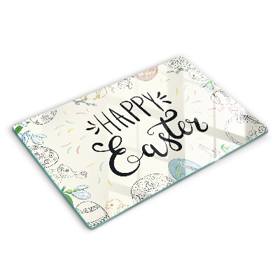 Krájecí prkénko skleněné Happy easter