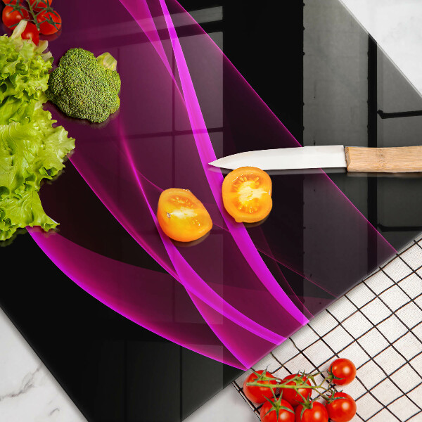 Krájecí prkénko skleněné Růžová abstrakce