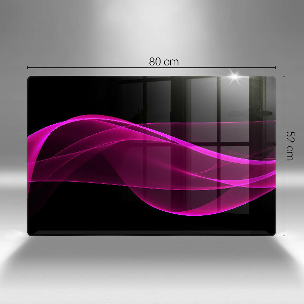 Krájecí prkénko skleněné Růžová abstrakce