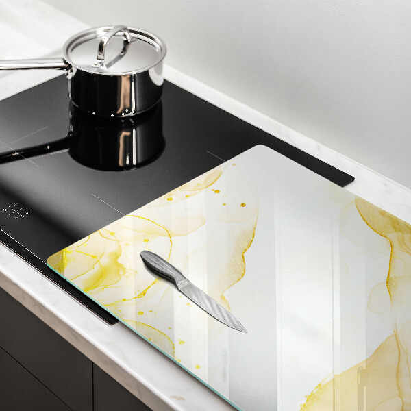 Skleněná deska do kuchyně Zlatá abstrakce