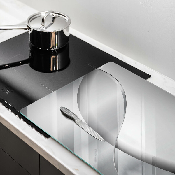 Skleněná deska do kuchyně Abstraktní linie designu