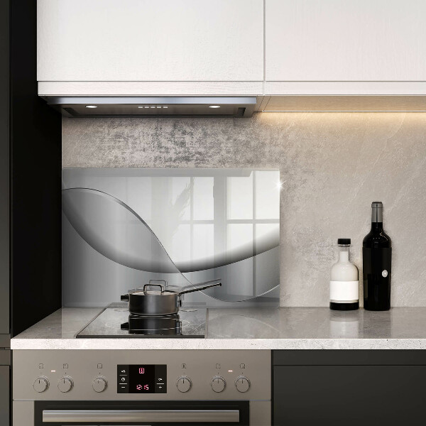 Skleněná deska do kuchyně Abstraktní linie designu