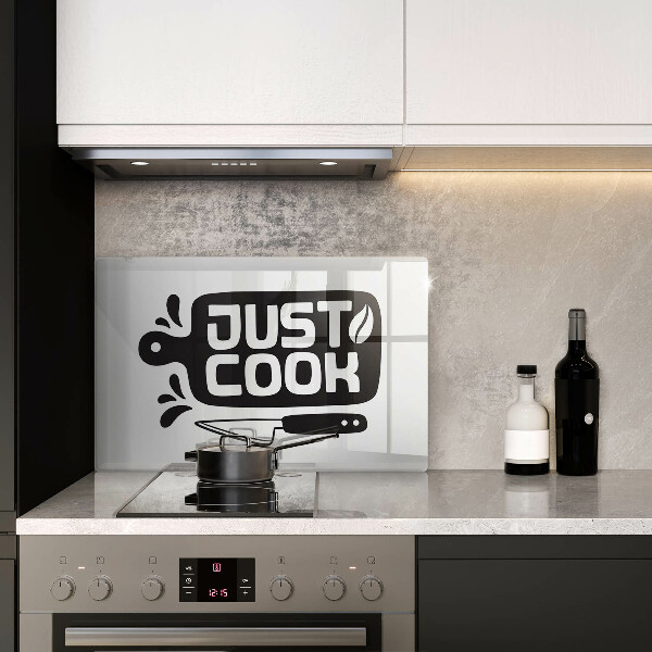 Skleněná deska do kuchyně Just cook
