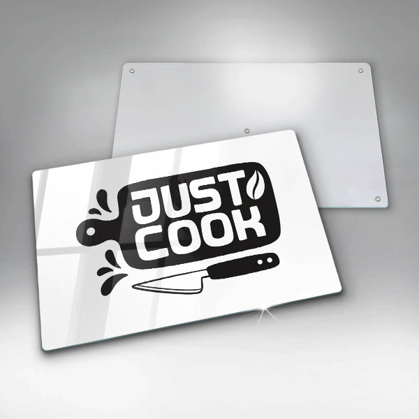 Skleněná deska do kuchyně Just cook