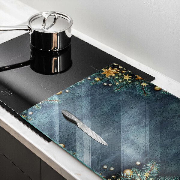 Skleněná deska do kuchyně Vánoční dekorace