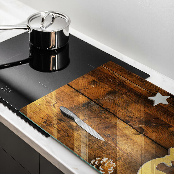 Skleněná deska do kuchyně Vánoční dekorace