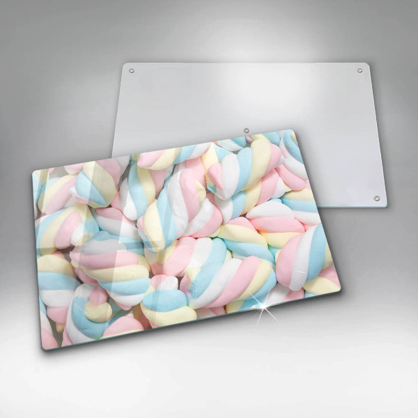 Skleněná deska do kuchyně Barevné marshmallows