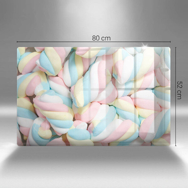 Skleněná deska do kuchyně Barevné marshmallows