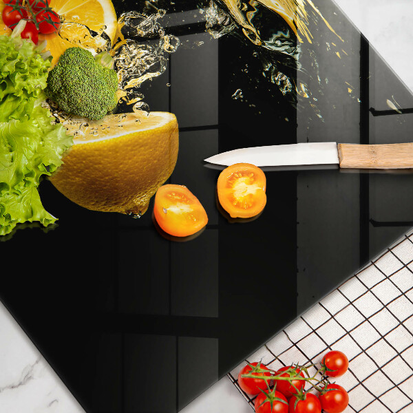 Krájecí prkénko skleněné Šťavnaté citronové ovoce