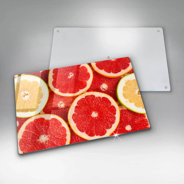 Skleněná deska do kuchyně Plátky grapefruitu